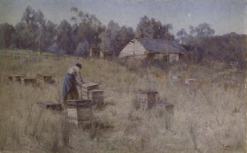 Clara Southern An old bee farm oil painting picture